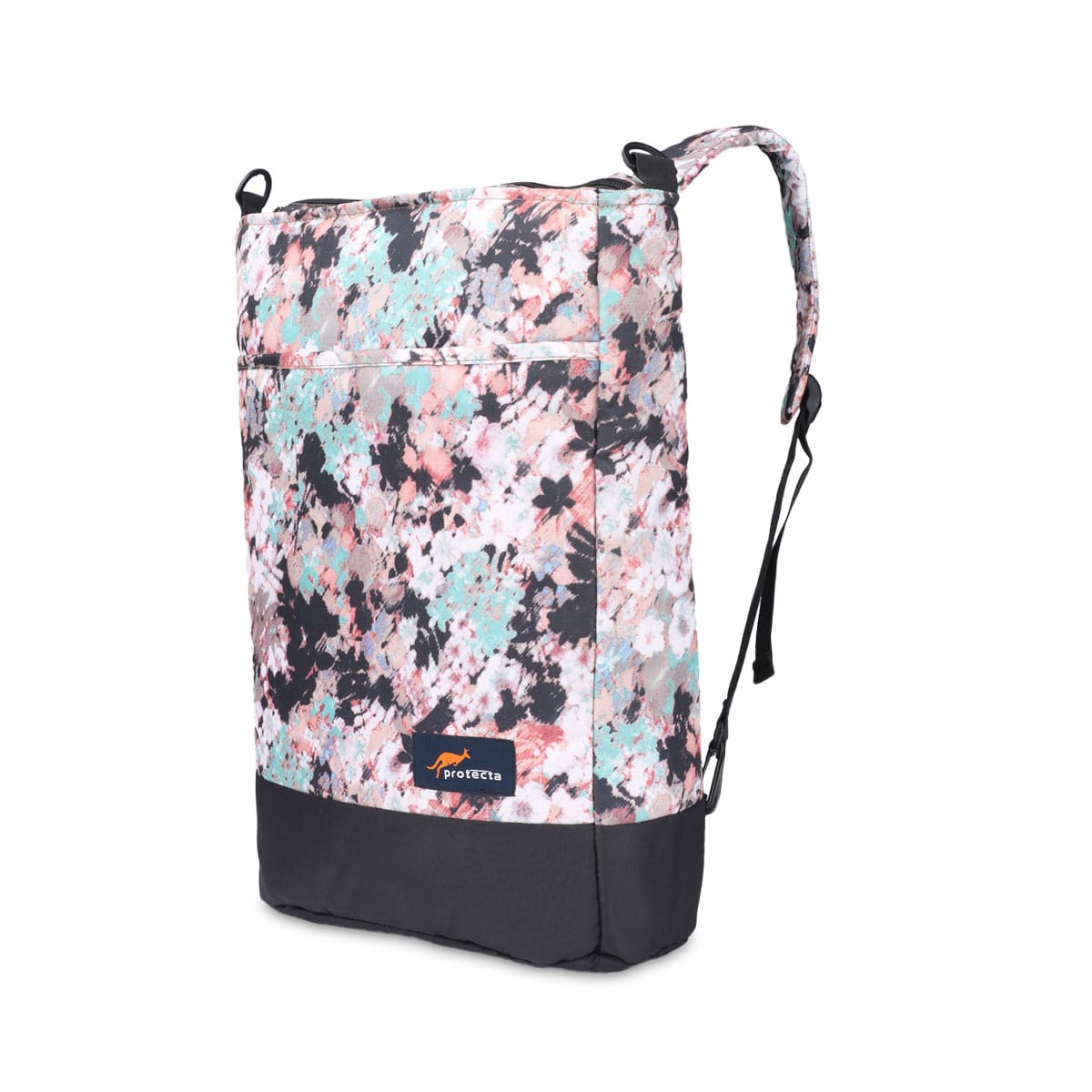 Abstract Flowers | Protecta Flair Convertible Laptop Backpack Tote-3