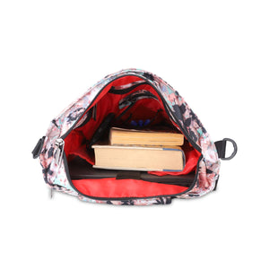 Abstract Flowers | Protecta Flair Convertible Laptop Backpack Tote-4
