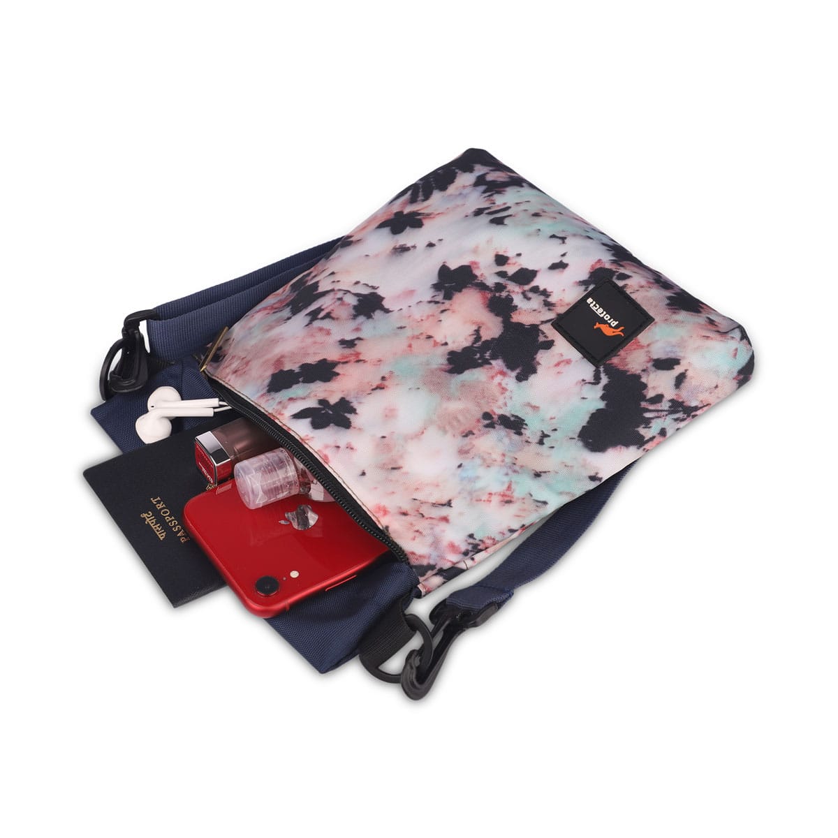 Abstract Flowers | Protecta Fluid Casual Sling Bag for Women-4