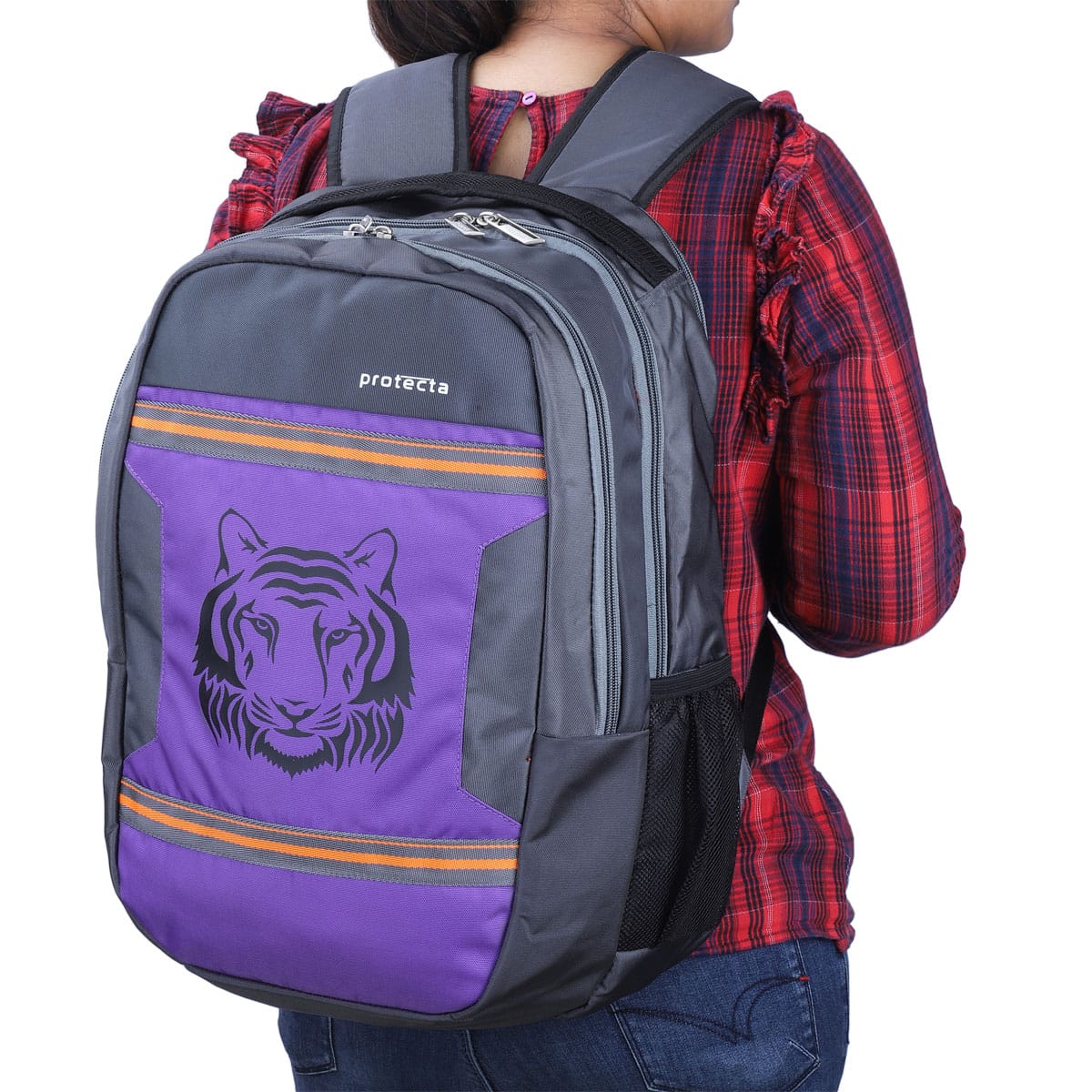 Grey-Violet | Protecta Harmony Laptop Backpack-6