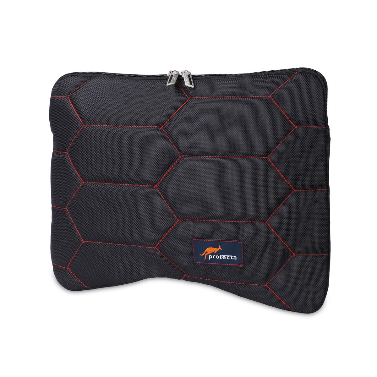 Black-Red, Honeycomb Laptop Sleeve-Main