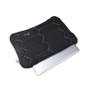 Black-Yellow, Honeycomb Laptop Sleeve-4