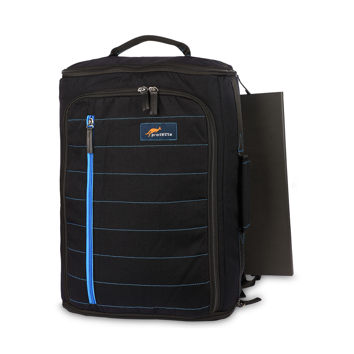 Black-Blue | Protecta Memento Convertible Laptop Backpack-6