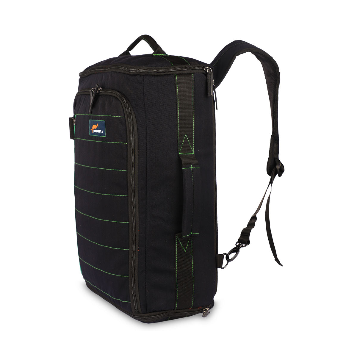 Black-Green | Protecta Memento Convertible Laptop Backpack-2