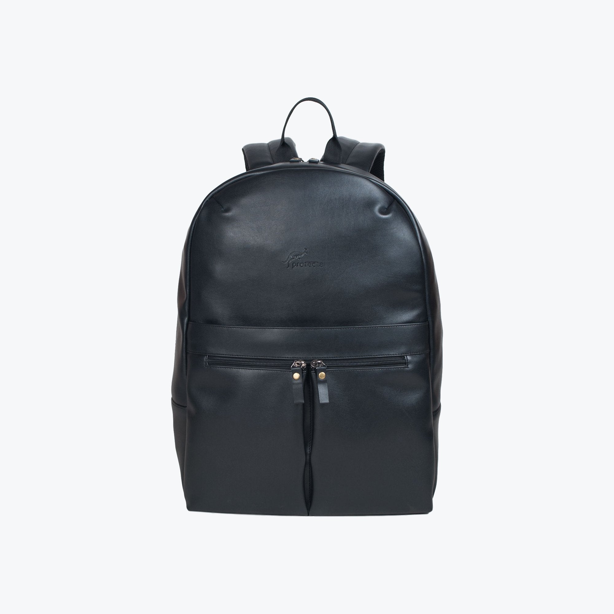 Black | Protecta Ultra Chic Vegan Leather Laptop Backpack-Main