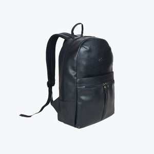 Black | Protecta Ultra Chic Vegan Leather Laptop Backpack-1