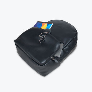 Black | Protecta Vogue Vegan Leather Laptop Backpack-5