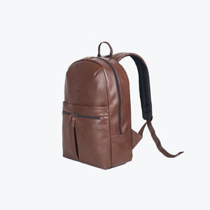Brown | Protecta Ultra Chic Vegan Leather Laptop Backpack-3
