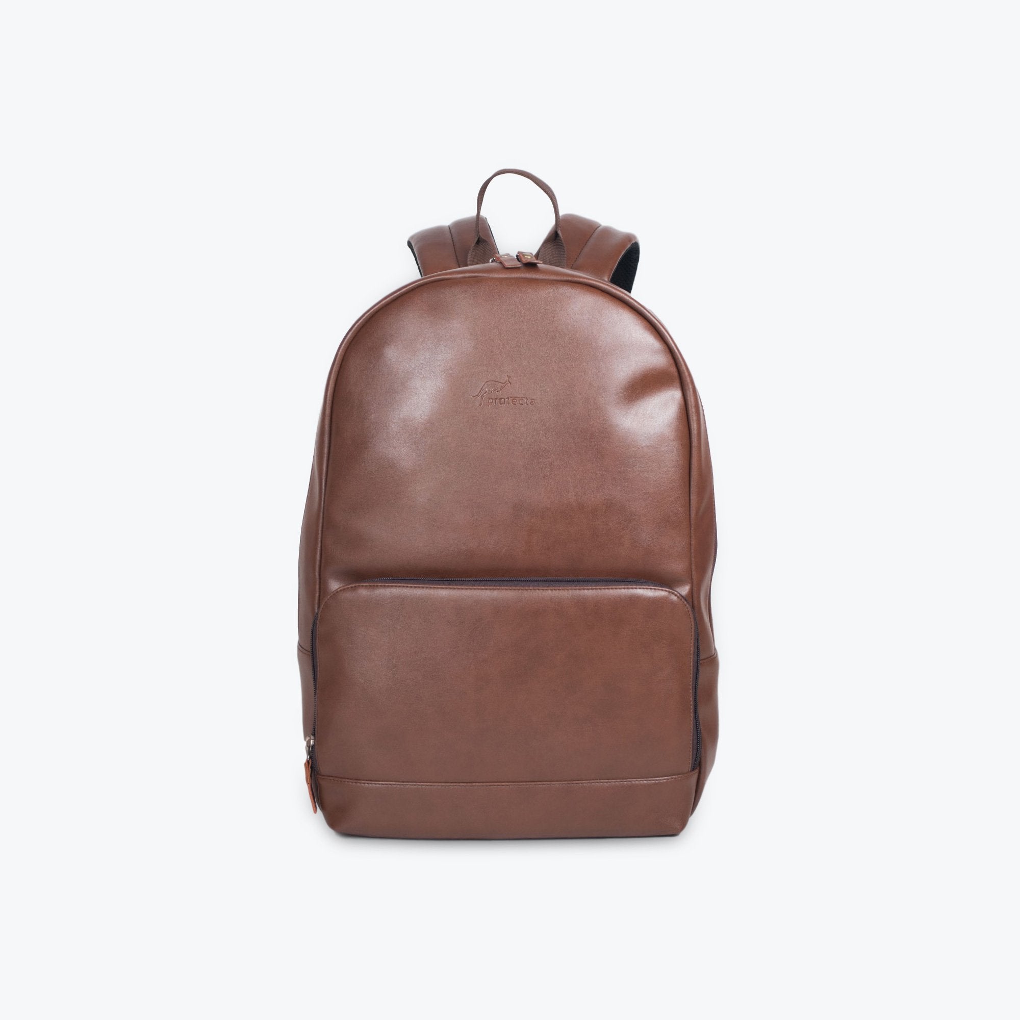 Brown | Protecta Vogue Vegan Leather Laptop Backpack-Main