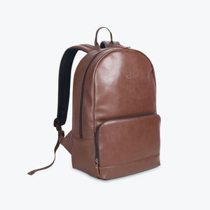 Brown | Protecta Vogue Vegan Leather Laptop Backpack-1