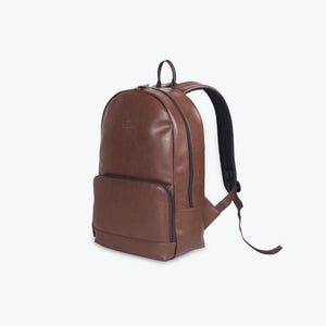 Brown | Protecta Vogue Vegan Leather Laptop Backpack-2