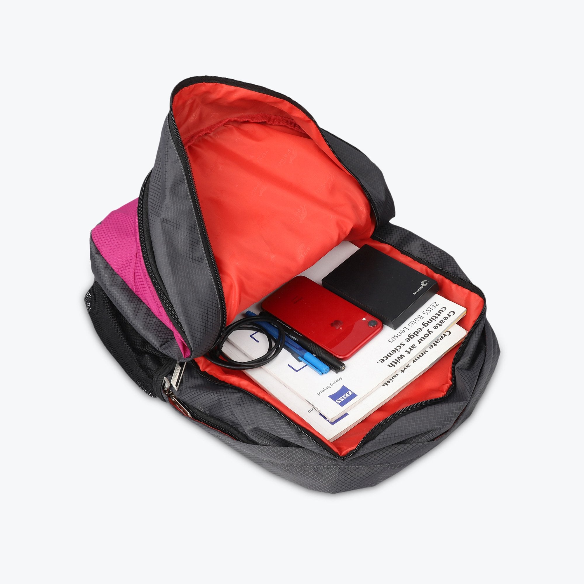 Grey-Pink | Protecta Bolt Laptop Backpack-5