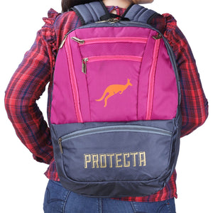 Grey-Pink | Protecta Paragon Laptop Backpack-6