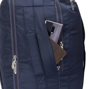 Navy-Grey | Protecta Proposed Merger Convertible Office Trave Laptop Backpack-6