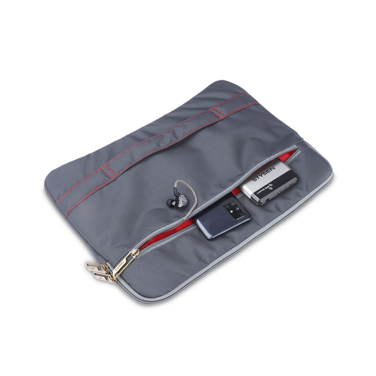 Grey-Red | Protecta Puro MacBook Sleeve-5