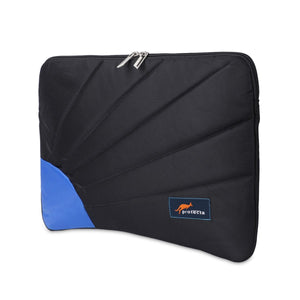 Black-Blue, Rays Laptop Sleeve-1