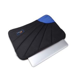 Black-Blue, Rays Laptop Sleeve-3