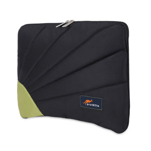 Black-Green, Rays Laptop Sleeve-1