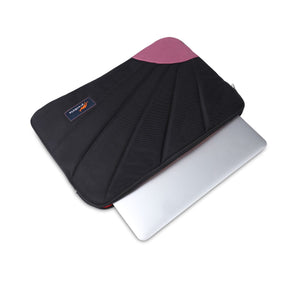 Black-Mauve, Rays Laptop Sleeve-3