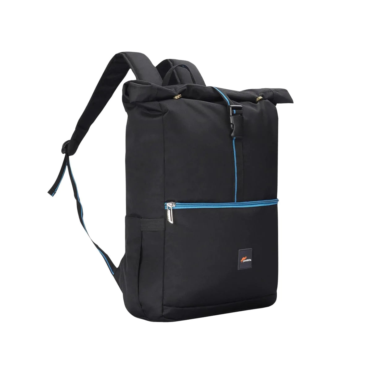 Black-Blue | Protecta Reload Roll Top Laptop Bag- Main