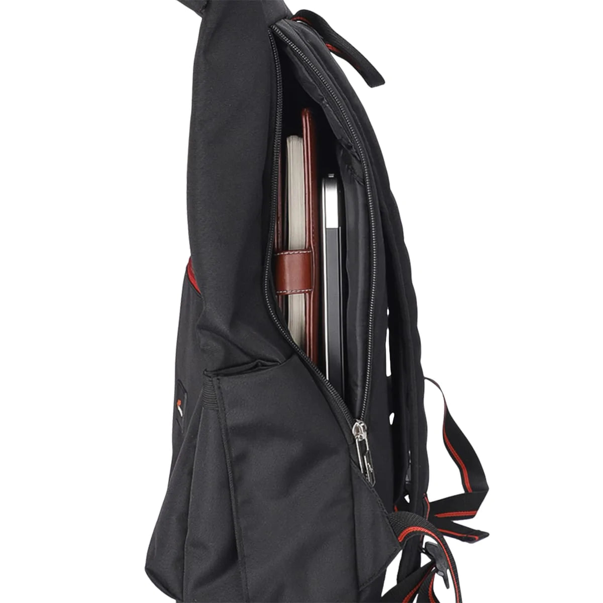 Black-Red | Protecta Reload Roll Top Laptop Bag- 5