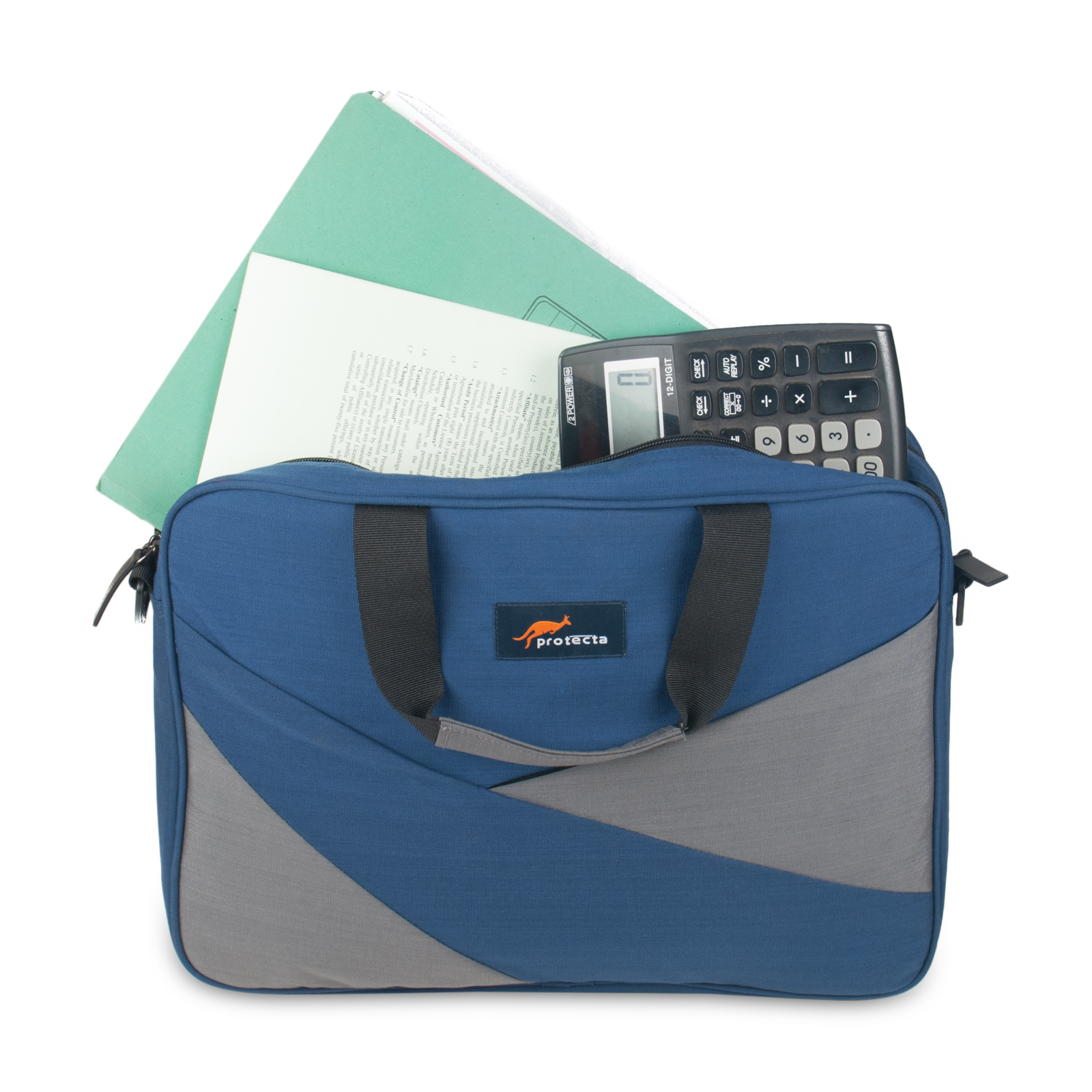 Blue-Green, Protecta Road Warrior Laptop Office Bag-1