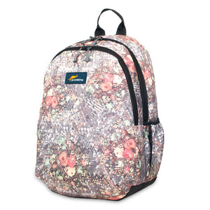 Abstract Flowers, Protecta Samba Casual Backpack-2