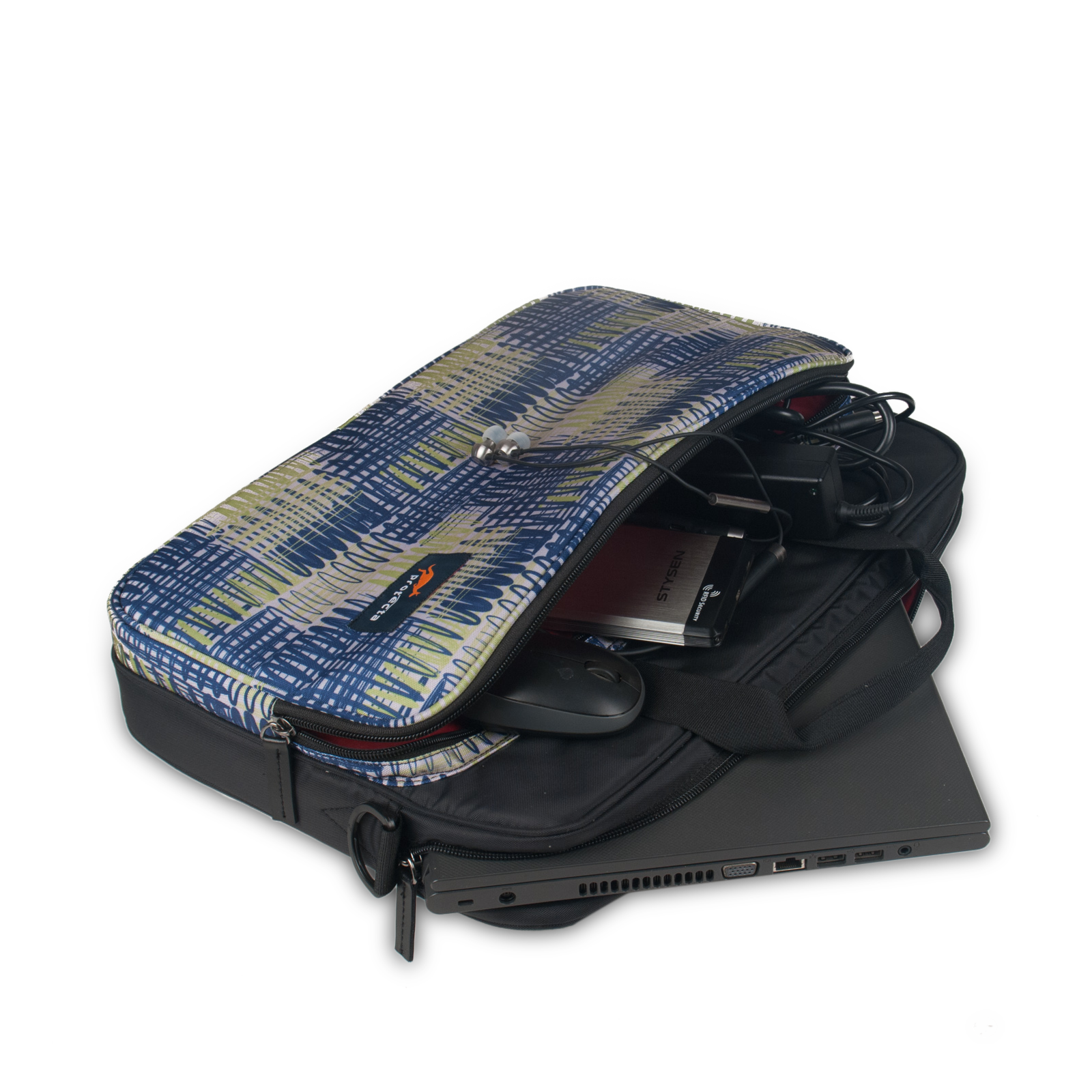 Blue-Waves, Slimo Office Laptop Bag-Main