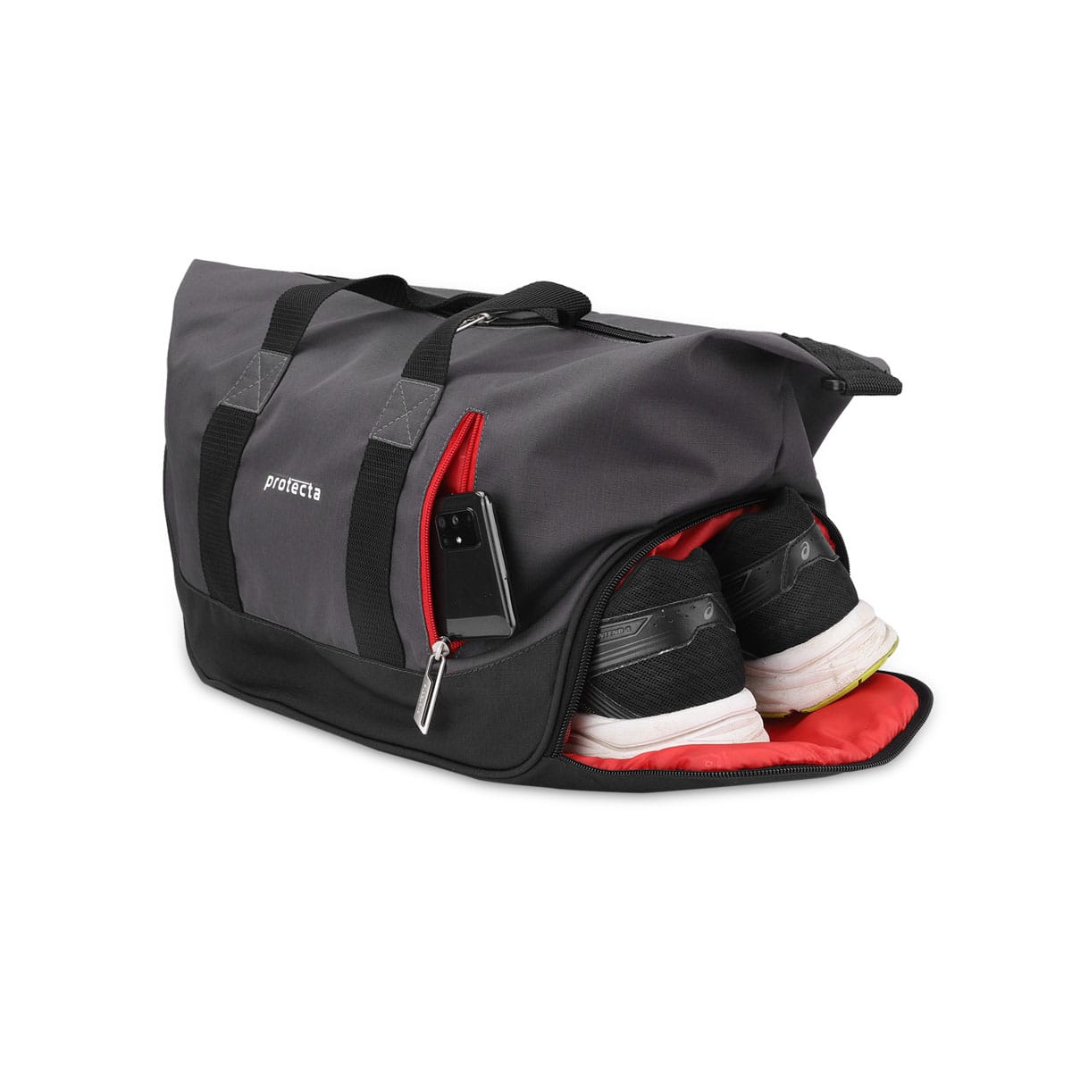 Black-Grey | Protecta Track Gym Bag-5