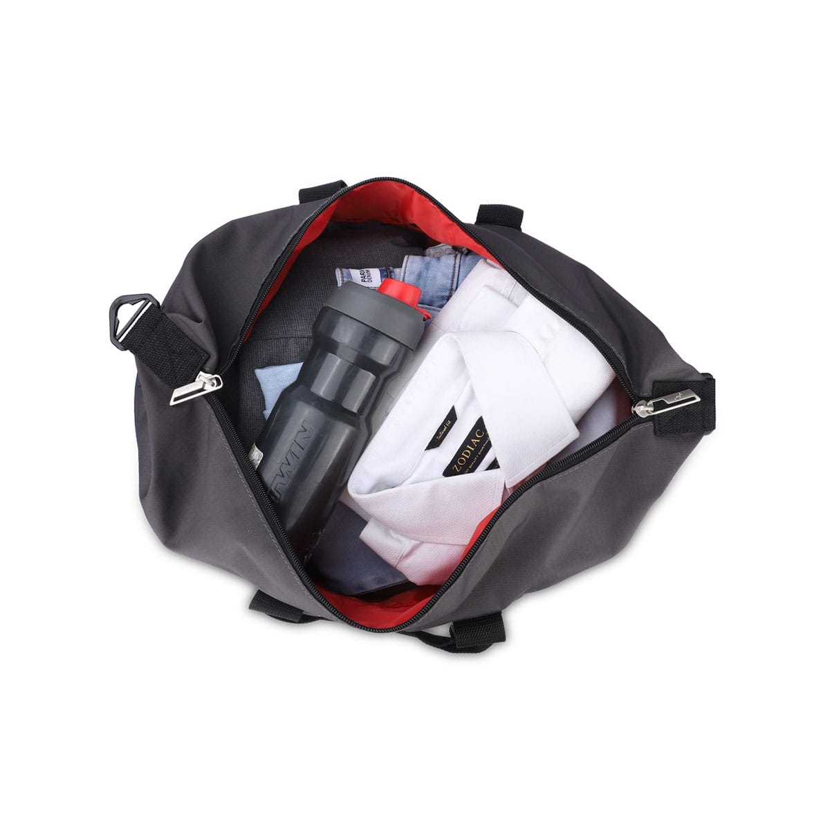 Black-Grey | Protecta Track Gym Bag-6