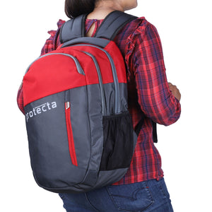 Grey-Red | Protecta Twister Laptop Backpack-6