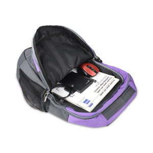 Grey-Violet | Protecta Twister Laptop Backpack-4