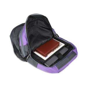 Grey-Violet | Protecta Twister Laptop Backpack-5