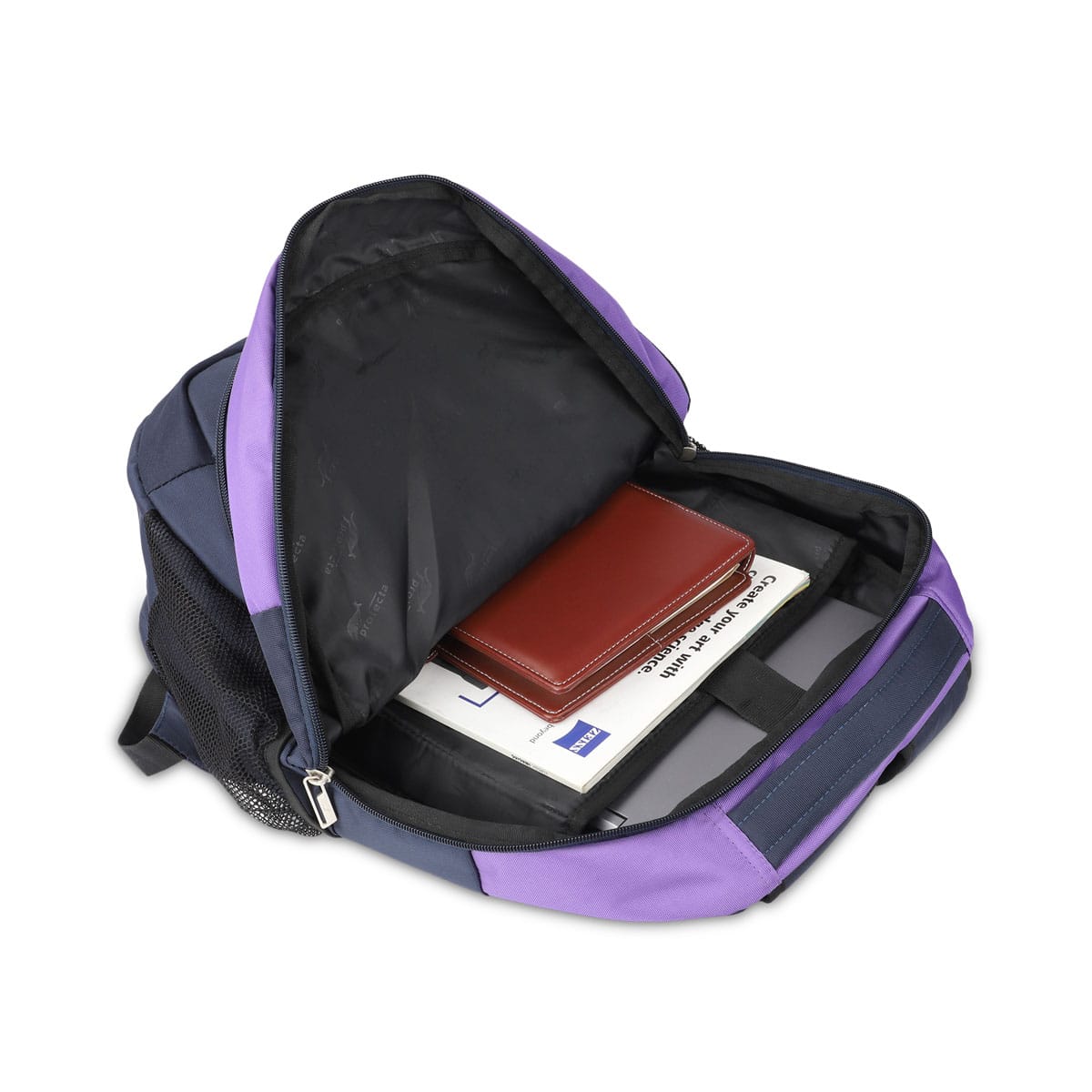 Navy-Violet| Protecta Twister Laptop Backpack-5